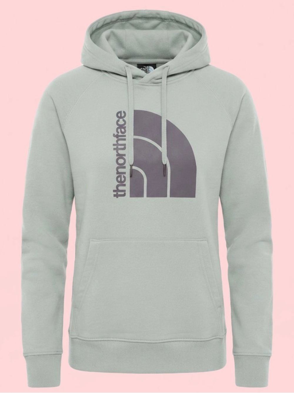 The North Face White with Lavender Logo Women’s Hoodie Size Medium